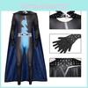 Megamind Cosplay Halloween Jumpsuit Cloak Set Performance Costume Adult For