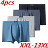 4Pcs Big Size Underwear Men's Underpants Comfortable Panties For Man Boxer Shorts XXL 3XL 4XL 5XL 6XL 7XL 8XL 9XL 10XL 11XL 12XL 13XL
