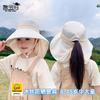 Детская шляпа с большими полями дышащая солнцезащитная шляпа для мальчиков и девочек защита от УФ на открытом воздухе солнцезащитная шляпа с защитой шеи панама