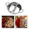 Divided Pot Shabu Divider Kitchen Cooker Supply Mandarin Duck Double