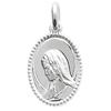 [Q6691] - Silver Pendant 'Virgin Mary' Silver (rhodium Plated)