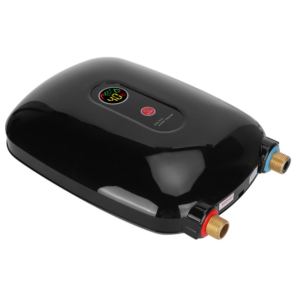 Instant Water Heater Mini Electric Tankless Heating Equipment Bathroom Shower Supply BlackAU 220V