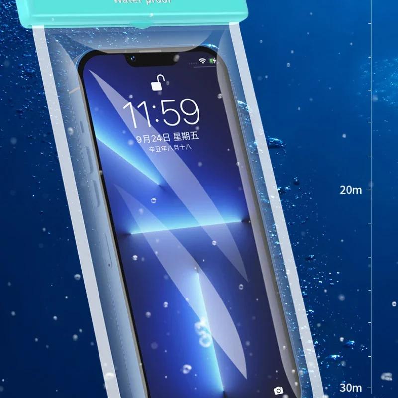 Waterproof Phone Case Drift Diving Swimming Waterproof Bag for 6 Inch Mobile Cover Pouch Bag Case Underwater Dry Bag Case Cover