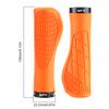 1Pair Bicycle Grips Shockproof Bike Handlebar Cover Anti-Slip Lockable Grips Ergonomic Cycling Rubber Handle Grips