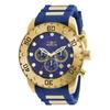 Invicta Men's Pro Diver Stainless Steel Quartz Watch with Polyurethane Strap, Blue, Size 25 (Model: 20280)