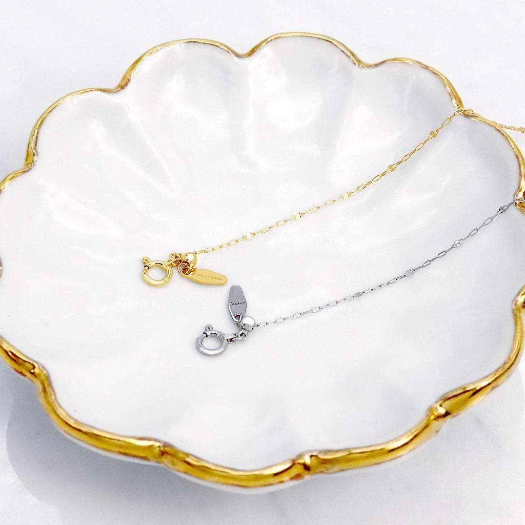 Lala Christie 18k Gold Fantasia 2 Bracelet Adjustable Length To Women's No. Chain, (Up 18cm), Lb97-0009-yg