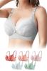 Nursing Open Front Bust Night High Armpit Adjustable Scallop Integrated 4 4 Rows of Lino Wool Ice [Lino Ulu] Bra, Bra, Maternity, Wireless, Support,