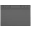 Silicone Heat Resistant Soldering Electronic Repair Mat Maintenance Insulation PadGrey