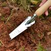 5-in-1 Garden Trowel Stainless Steel Weed Remover with Wooden Handle Multipurpose Hand Weeder for Easy Weed Removal Planting Transplanting