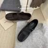 2025 Winter New Round Head Suede Soft Sole Soft Sole Versatile Doudou Cross Word with Commuter Women's Shoes