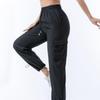 Women's Quick-Dry Summer Cargo Pants - Tapered, Breathable, Loose, Cuffed, Wide-Leg, Elastic, Thin Style for Running and Sport Activities.