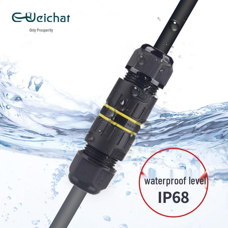 M20 IP68 3-Pin Flame Retardant Waterproof Dustproof Terminal Block Connector for Lighting Electronics.