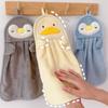 Hangable Hand Towel Absorbent Towel Children's Hand Towel Baby Hand Towel Lovely Penguin Duck Soft and Skin-friendly