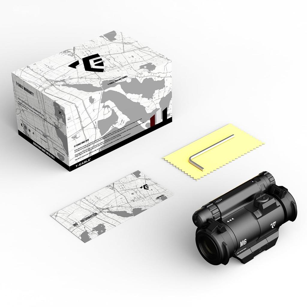 T-eagle M6 Dot Sight COMP M5 Type Red Dot Sight for Airsoft, Compatible with 20mm Rails (Low)