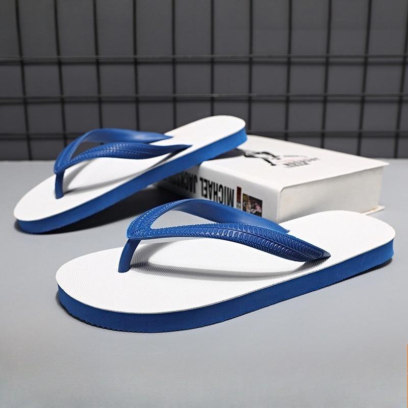 Fashion Couple Flip-flops New Comfort Flat Slipper Summer Casual Beach Slippers for Men Pinch Toe Sandals Fashion Slides Chanclas Hombre