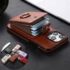 Wallet Multi Card Slot Ring Holder Flip Leather Case for Samsung Galaxy Note 10 20 A14 A22 A33 A12 iPhone12 13 14 15 Pro Magnetic Stand Phone Cover