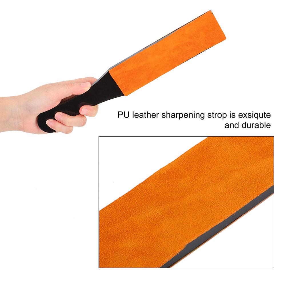 Manual Shaver Sharpening Board Double Size PU Leather Razor Straight Strop Belt Knife Sharpener