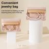 Jewelry Storage Bag Zippered Closure Transparent Design Solid Color Anti-Fouling Earrings Necklaces