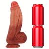 Extra Large Silicone G-Spot Flesh Toy, 9.84 Inch Graduated Color, Waterproof, Non-Lubricant, No Battery Needed, Handheld & Anal Sex Toy for Couples