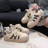 Niche Retro Thick-Soled Women's White Sneakers – Spring/Autumn 2025