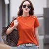 Футболка женская с коротким рукавом, новый корейский стиль, модная свободная универсальная круглая горловина, футболка с коротким рукавом, Ins