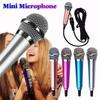 Mobile Mic Stereo 3.5mm Wired Condenser Mini Microphone Karaoke