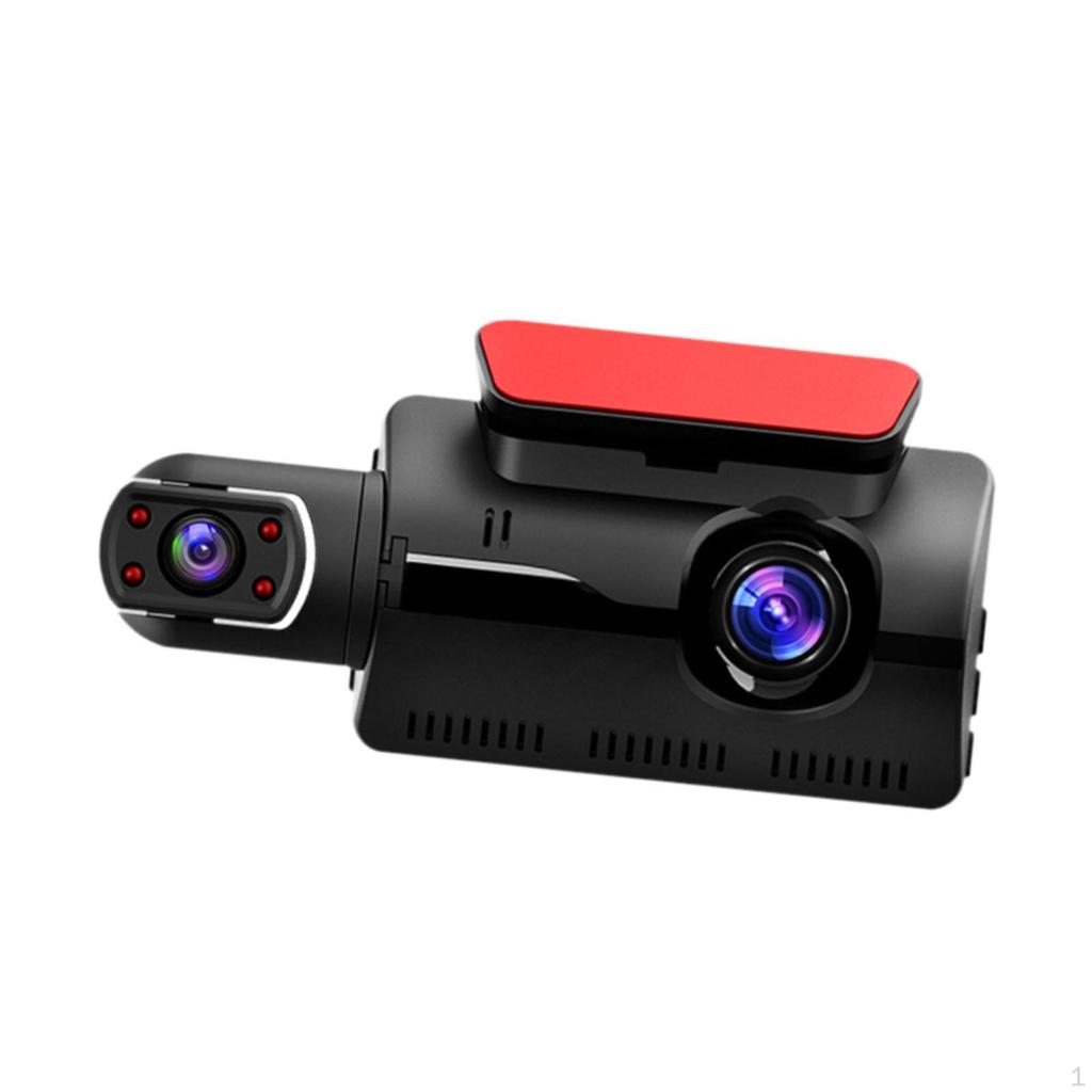 Car Dashboard Camera 110° Wide Angle Night View 1080P Parking Mode Front and Inside for SUV