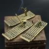 Creative Awning Boat Incense Holder Boat Fisherman Incense Stick Burner Desktop Ornaments Vintage Home Decor Gift