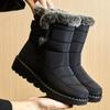 Fashion Women's Boots 2024 Ankle Boots For Women Super Warm Fur Botas Mujer Low Heels Snow Boots Winter Shoes Woman Black Heeled Shoes