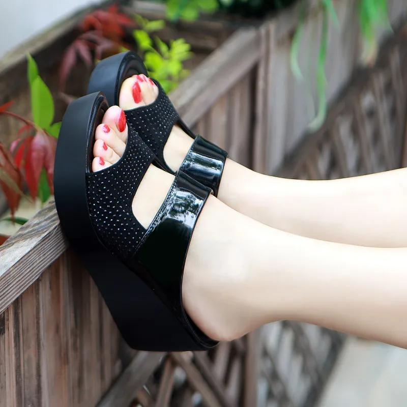 Slippers Women Platform Wedges Shoes Woman Open Peep Toes Casual Shoes Summer Ladies Rome Beach Sandals Chinelo Feminino