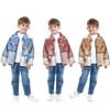 Toddler Boys Shirts Long Sleeve Plaid Shirt for Kids Spring Autumn Children Clothes Casual Cotton Shirts Tops 1-7Y