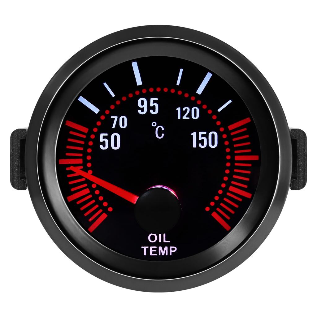 52mm Car Gauge Smoke Len Tachometer RPM Turbo Boost Gauge Bar PSI Vacuum Water Temp Meter Oil Pressure Gauge For 12V Gasoline