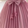 Baby Party Dresses for Girls 2024 Summer Vintage Court Ceremony Birthday Party Ball Gown Puff Sleeve Toddler Kids Princess Dress