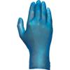 Box of 100 Disposable Gloves, Blue Vinyl, Powder-free, Size 9, Juba