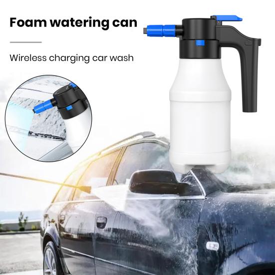 1.5L Electric Foam Sprayer High Pressure Car Wash Water Can 30min Continue Using