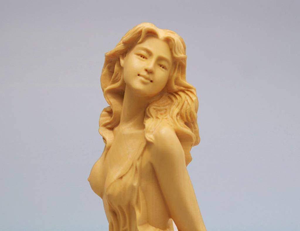 Wood Female Beautiful Beautiful Wooden Figurine Carving, Goddess, Nude, Girl, Woman, Sculpture,