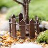 10Pcs Miniature Fence Handmade Decorative Cute Garden Gnome Wood Fence Ornament
