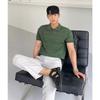Men's Summer Korean Style Slim Fit Knitted Polo Shirt - Short-Sleeve, Solid Color, Ice Silk, Turn-Down Collar