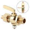 G1/4 Motorcycle Copper Threaded Brass Drain Petcock Shut Off Valve For Fuel Gas Oil Air 1/8 Inch -1/4 Inch Fuel Tap