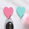 Supplies Heart-shaped No Trace Strong Adhesive Storage Racks Hanger Hooks Wall Hook Key Holder