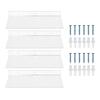 4 Pack Clear Acrylic Floating Shelves Wall Mounted Shelf for Anime Ornament Cosmetics Bathroom