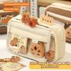 Capybara Pencil Bag Cute Fabric Pencil Case Kawaii Large Capacity Pencil Case