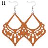 Jewelry Bohemian Wooden Earring Making African Pendant Dangle Earrings
