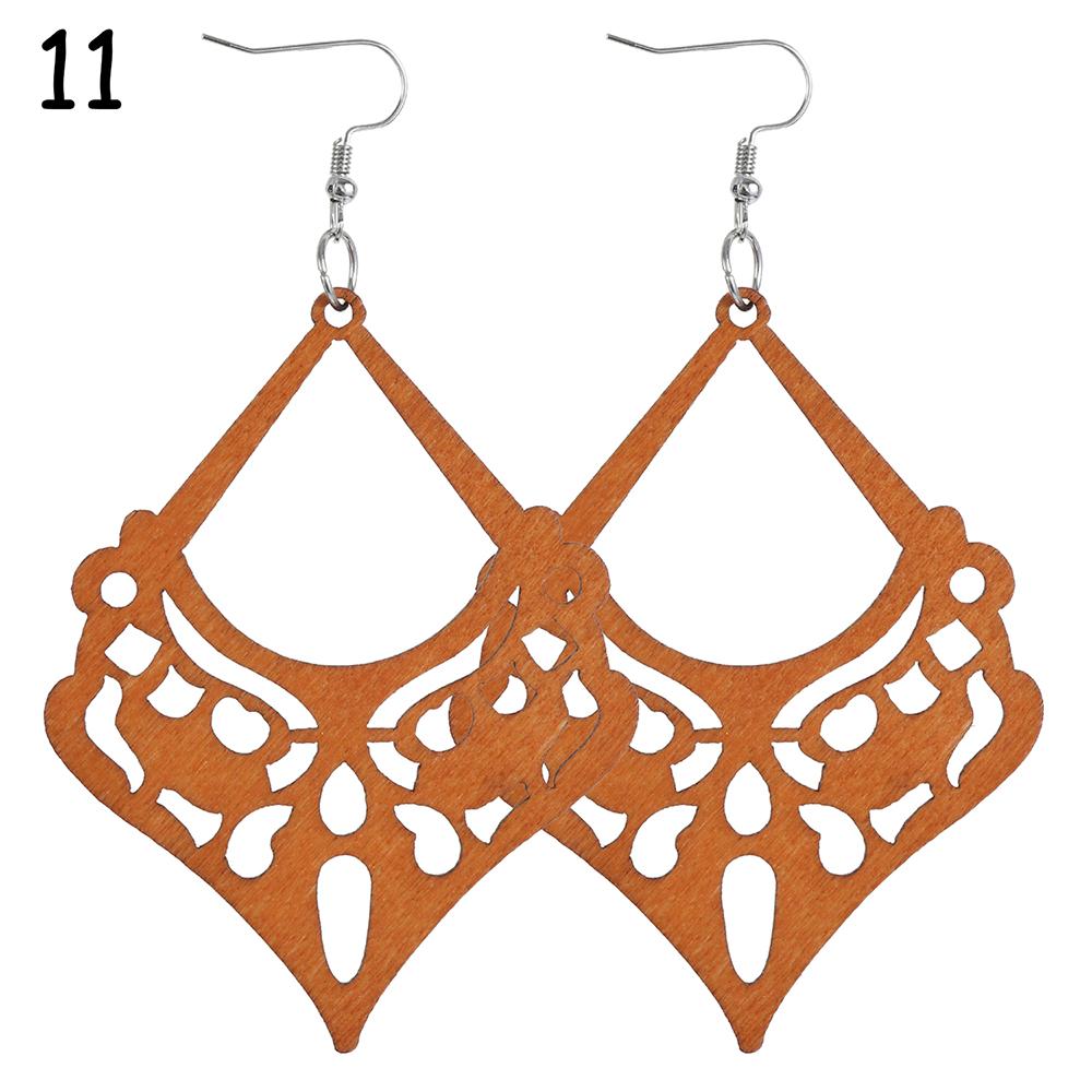 Jewelry Bohemian Wooden Earring Making African Pendant Dangle Earrings
