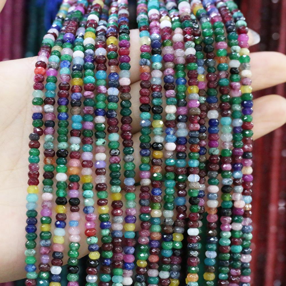 Natural Stone Bead Spinel Faceted Beads 2 X 4 Mm for Jewelry Making DIY Necklace Anklet Bracelet Accessory