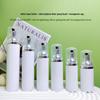 White Foaming Bottle for Eyelash Mousse, Toothpaste, or Facial Cleanser - Available In 30ml and 60ml with Press-to-Foam Dispenser and Brush.