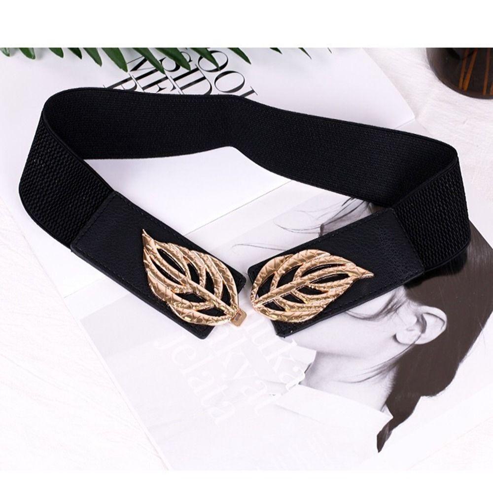 Elastic Buckle Wide Waist Belt Clothing Supplies Dress Strap Retro Waistband Women
