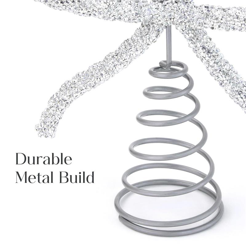 Christmas Tree Topper Bow, Christmas Decor Christmas Topper Xmas Tree Bow Ornaments for Xmas Tree Decoration Holiday Home Party Supplies