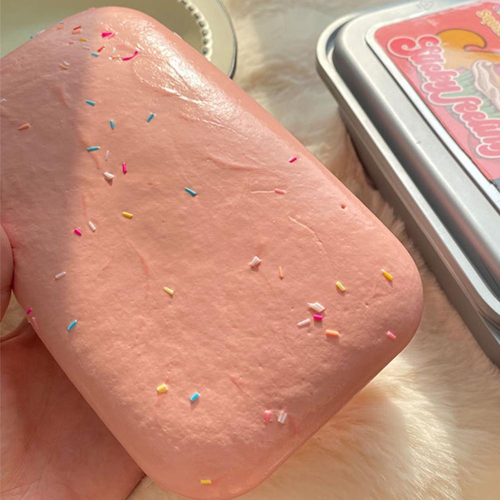 Cream Box Cake Slow Rebound Simulation Toast Box Cake Rebound Knead Simulated Extra Toast Slow L3O5