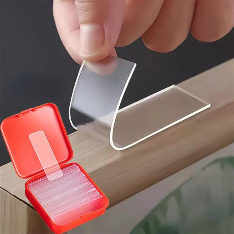 60Pcs Multifunctional Double Sided Adhesive Tape Waterproof Removable Reusable Nano Adhesive